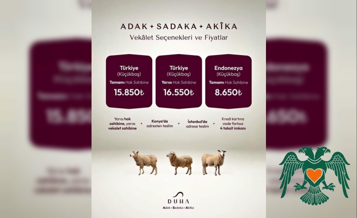 DUHA ile İyilik Sofralardan Kalplere Uzanıyor: Adak, Sadaka ve Akîka Kurbanlarında Güvenli Vekâlet Dönemi