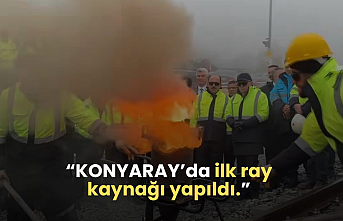 KONYARAY Banliyö Hattı’nda Tarihi Adım: İlk Ray Kaynağı Yapıldı!