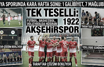 Konya Sporunda Kara Hafta Sonu: Tek Teselli 1922 Akşehirspor Oldu