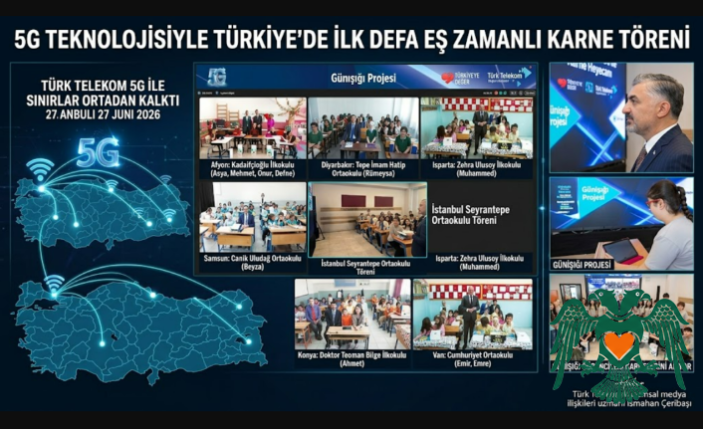 5G Teknolojisiyle Sınırları Aşan Karne Heyecanı: 7 İlde Eş Zamanlı Tören