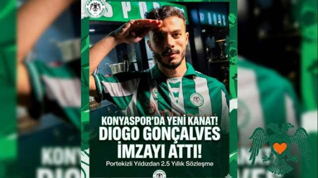 Konyaspor'dan Kanat Takviyesi: Diogo Gonçalves Anadolu Kartalı Oldu!