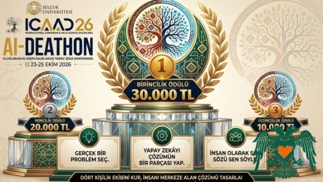 Selçuk Üniversitesi’nden Ödüllü Yapay Zekâ Yarışması: AI-Deathon 2026 Başlıyor!